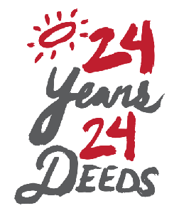 24 Years 24 Deeds Logo