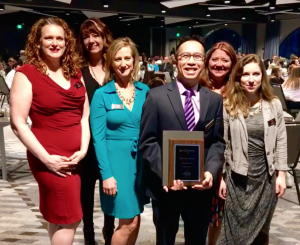 Estiponies at the Silver Syringe Awards. (L-R) Terri Ogden, Mikalee Byerman, Paige Galeoto, Edward Estipona, Jackie Shelton, Nicole Dion. 