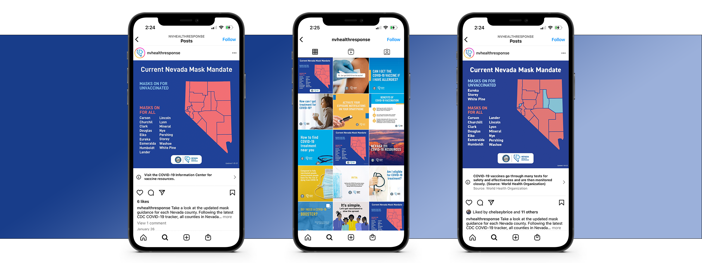 Nevada Health Response social media
