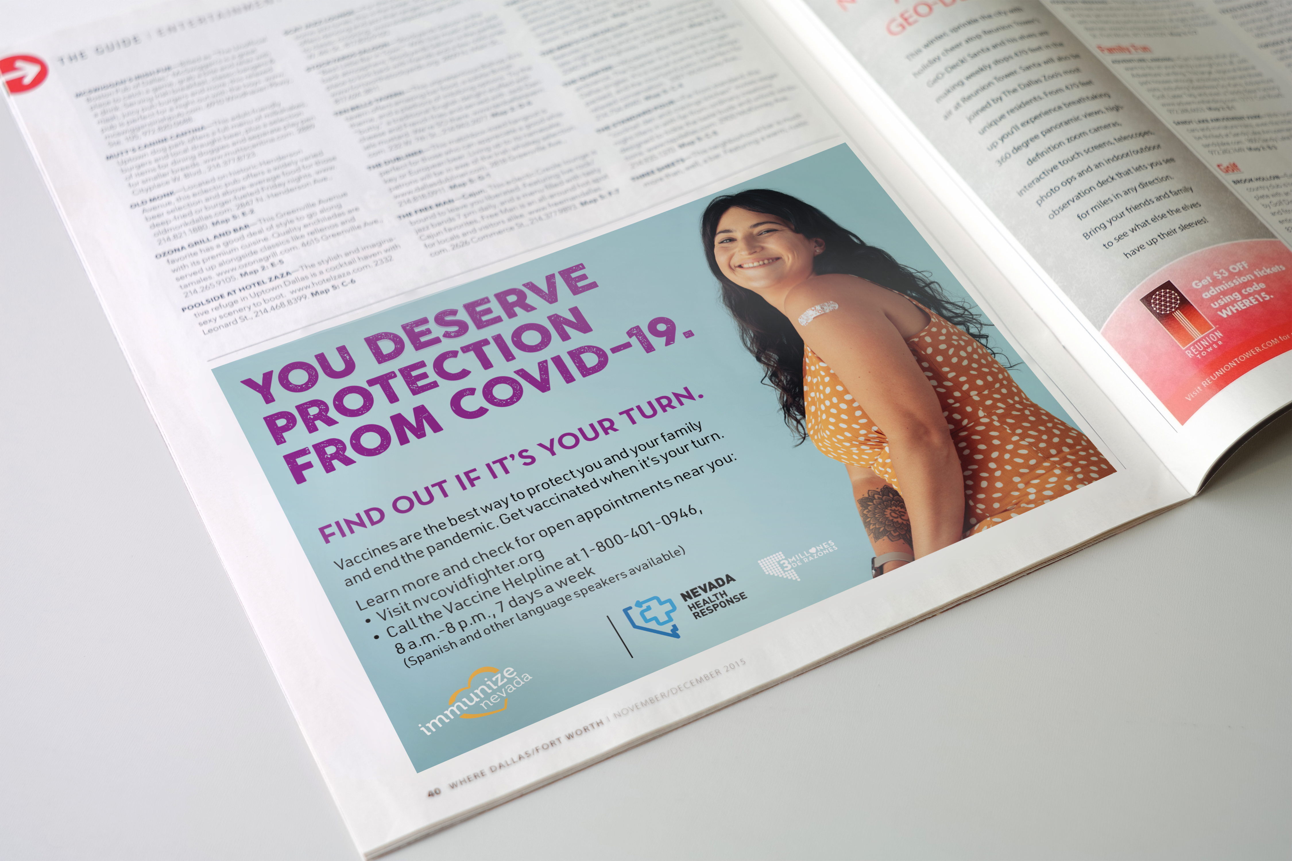 Nevada Health Response newspaper ad
