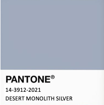 Pantone Desert Monolith Silver