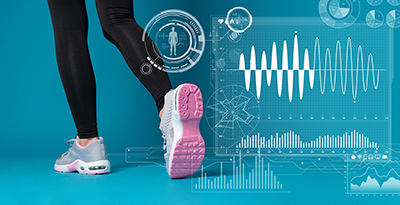 Shoes with sensors