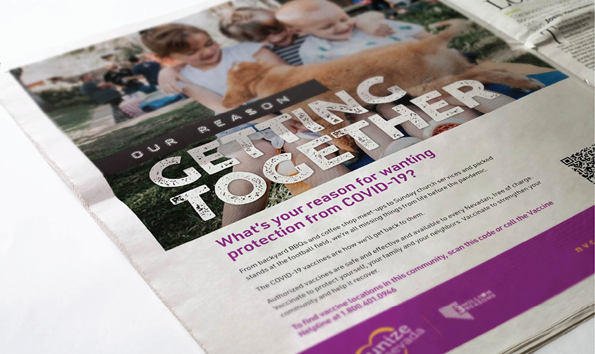 3 Million Reasons print advertisement