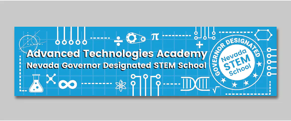 Nevada STEM Works bumper sticker - Advanced Technologies Academy