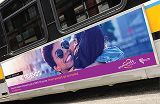 Immunize Nevada bus ad