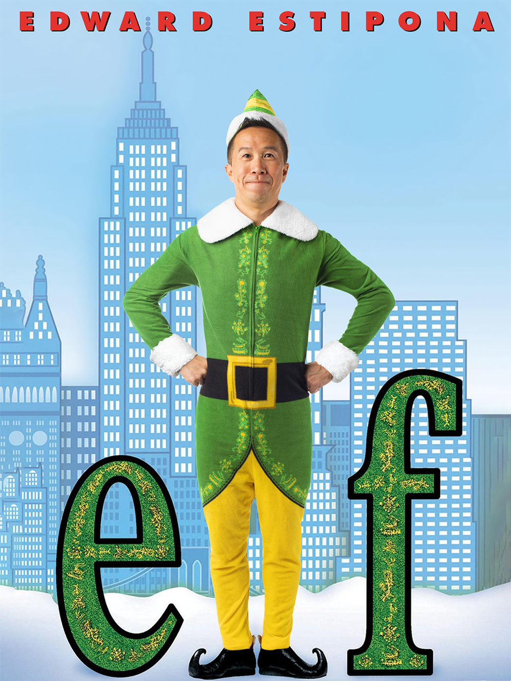 Estipona Group Christmas Card - Edward as Elf