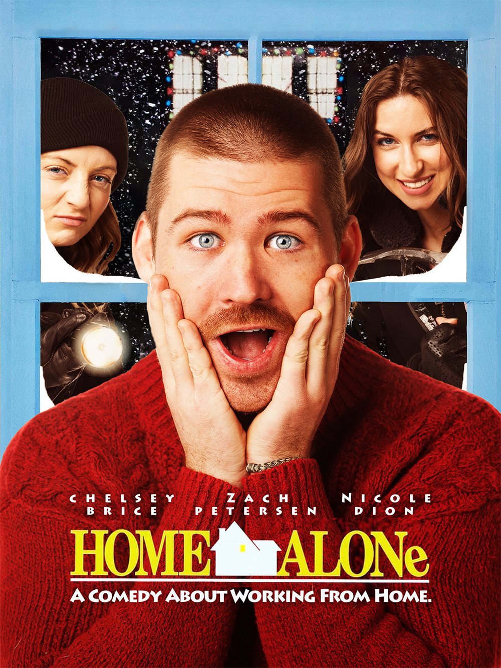 Estipona Group Christmas Card - Nicole, Chelsey and Zach Home Alone