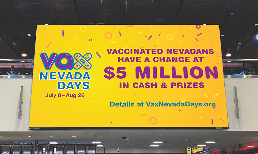 Vax Nevada Days billboard ad