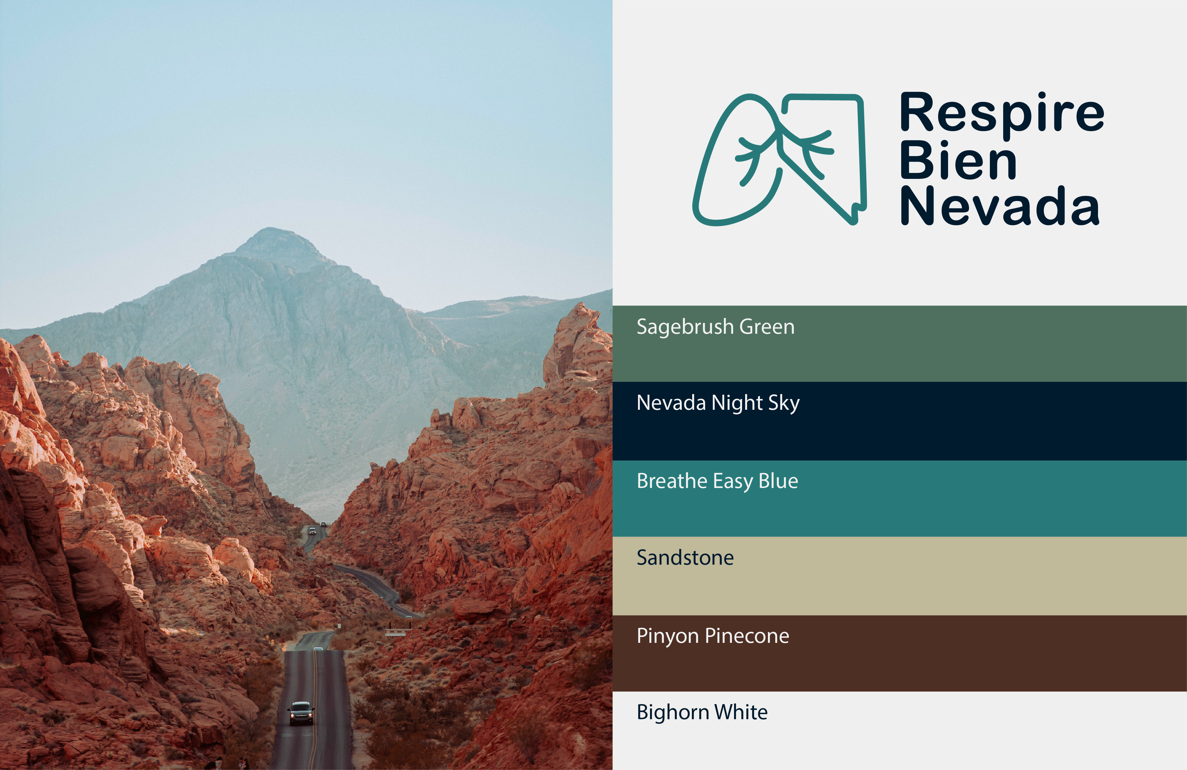 respire bien brand colors inspired by nevada