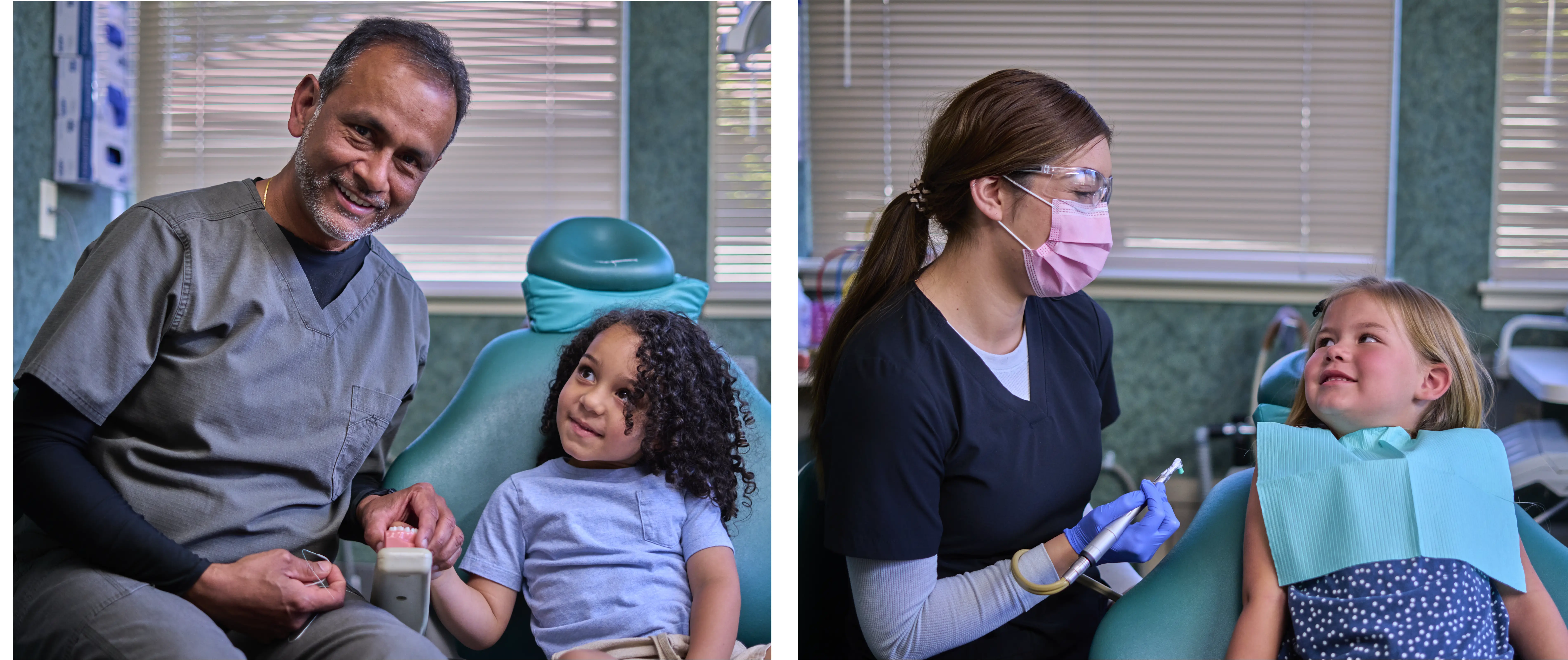 dentist with child patient