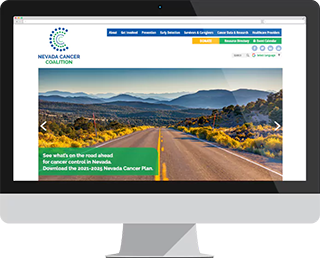 Nevada Cancer Coalition website example