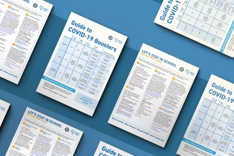 Nevada Health Response flyers with vaccine information