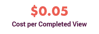 $0.05 cost per completed view