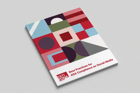 Best Practices for ADA compliance on social media Ebook cover