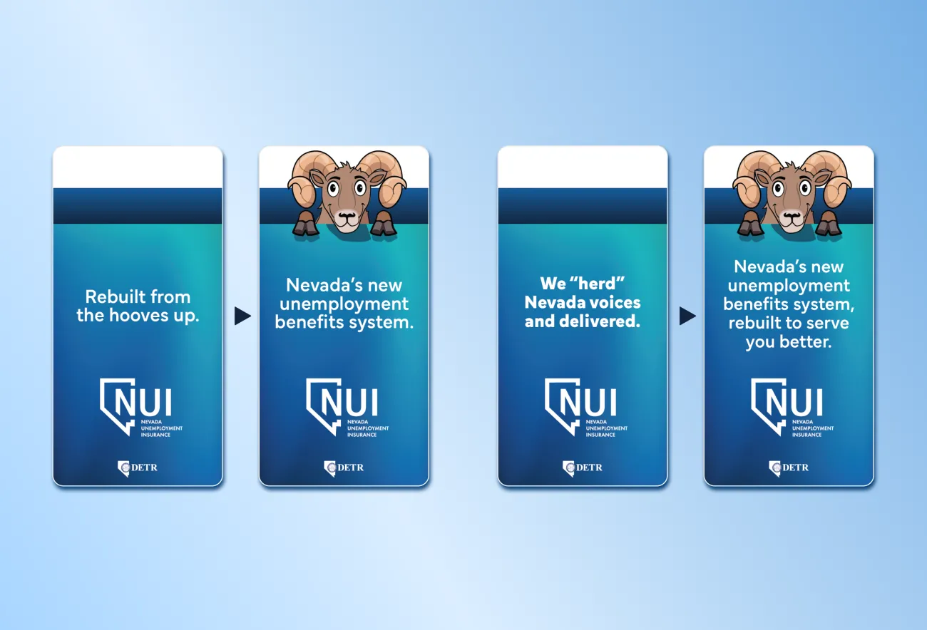 digital ad featuring Benny the Bighorn