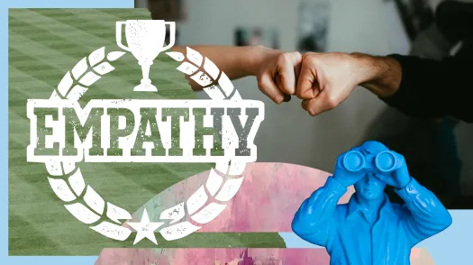 Collage and graphic that shows Empathy MVP