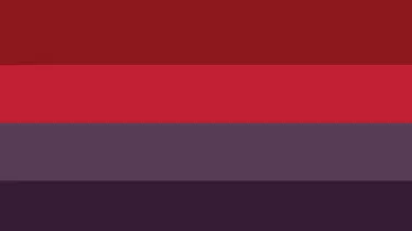 Horizontal colors of red to purple
