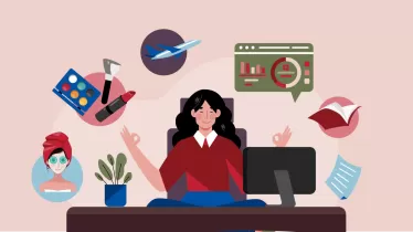 Work life balance graphic