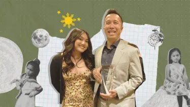 Ericka Estacio and Edward Estipona posing together at the Reno American Advertising Federation awards
