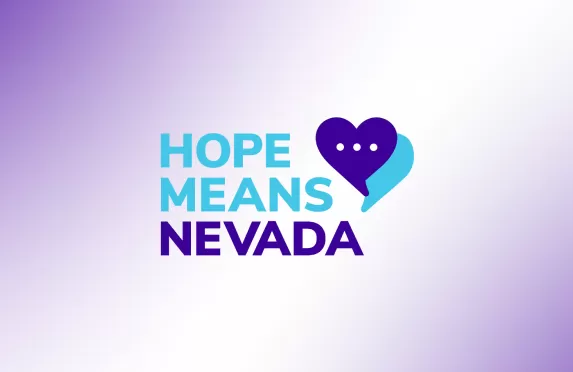 Hope Mean Nevada over purple gradient